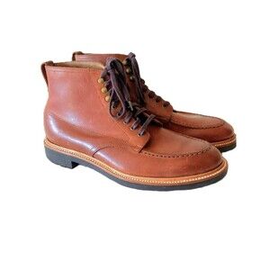 J. Crew Kenton Leather Pacer Boots Brown Men’s Size 8.5 Moc Toe C8867